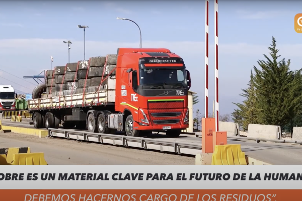 800 toneladas de neumáticos usados serán reciclados por Codelco División El Teniente este 2025.